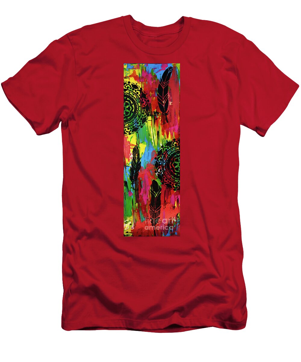 Abstract Boho Design Diptych Right Image By Nikki and Kaye Menner Kaye Menner T-Shirt