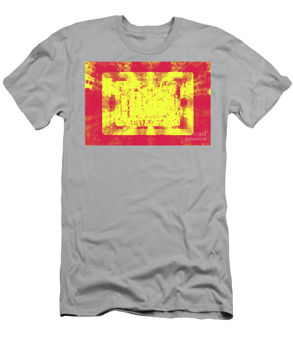 Abstract Grungy Halftone Block Shapes Jonathan Welch T-Shirt