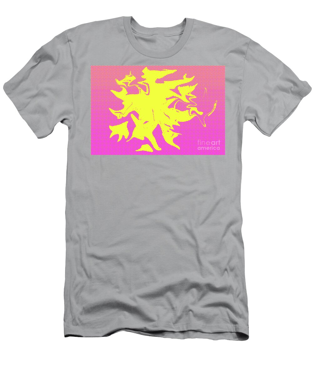 Abstract Halftone Spaltter Shape Jonathan Welch T-Shirt