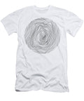 Abstract Linework Space Vinyl Fishy Tan T-Shirt
