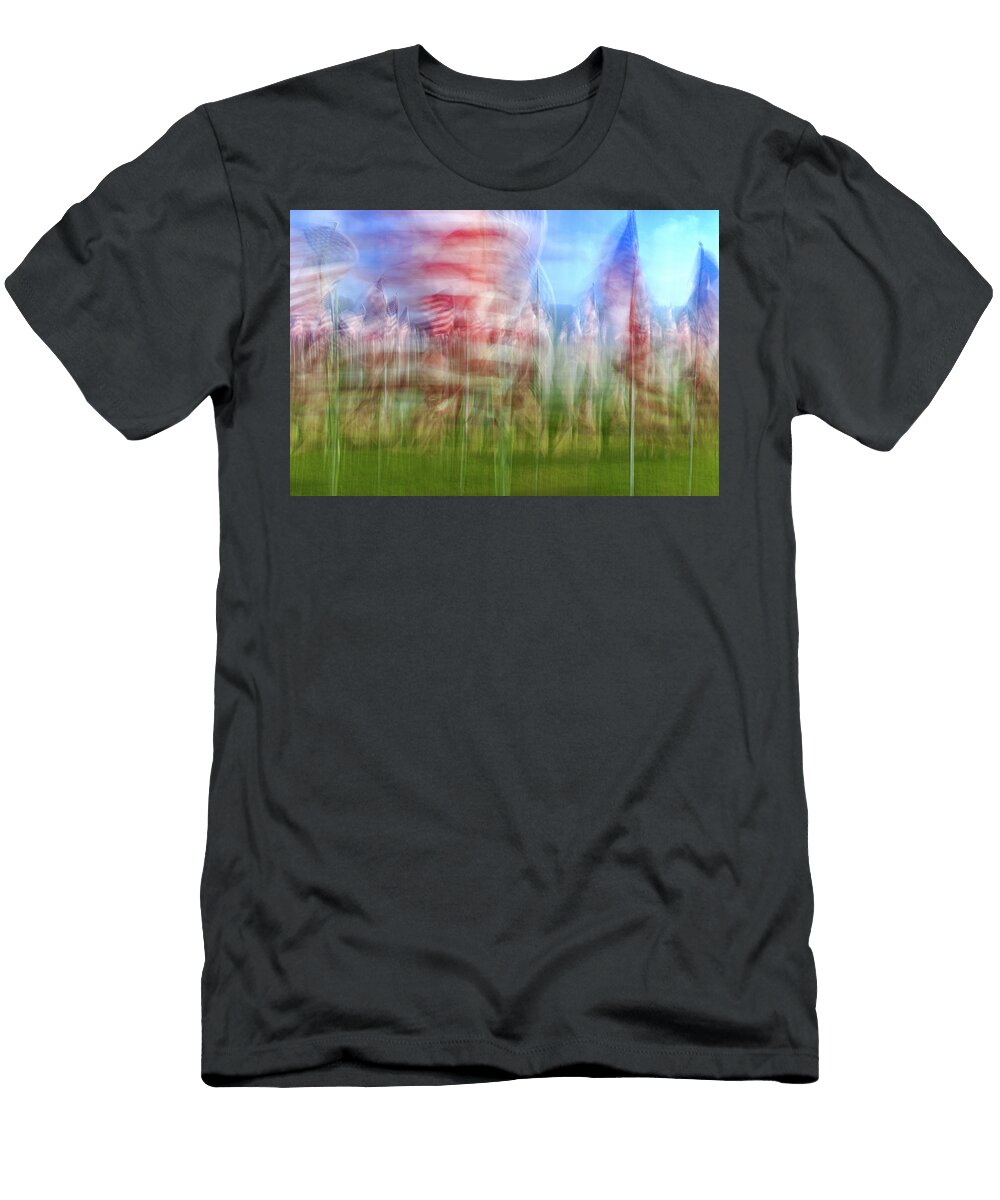 Abstract of the American US Flags David Ilzhoefer T-Shirt