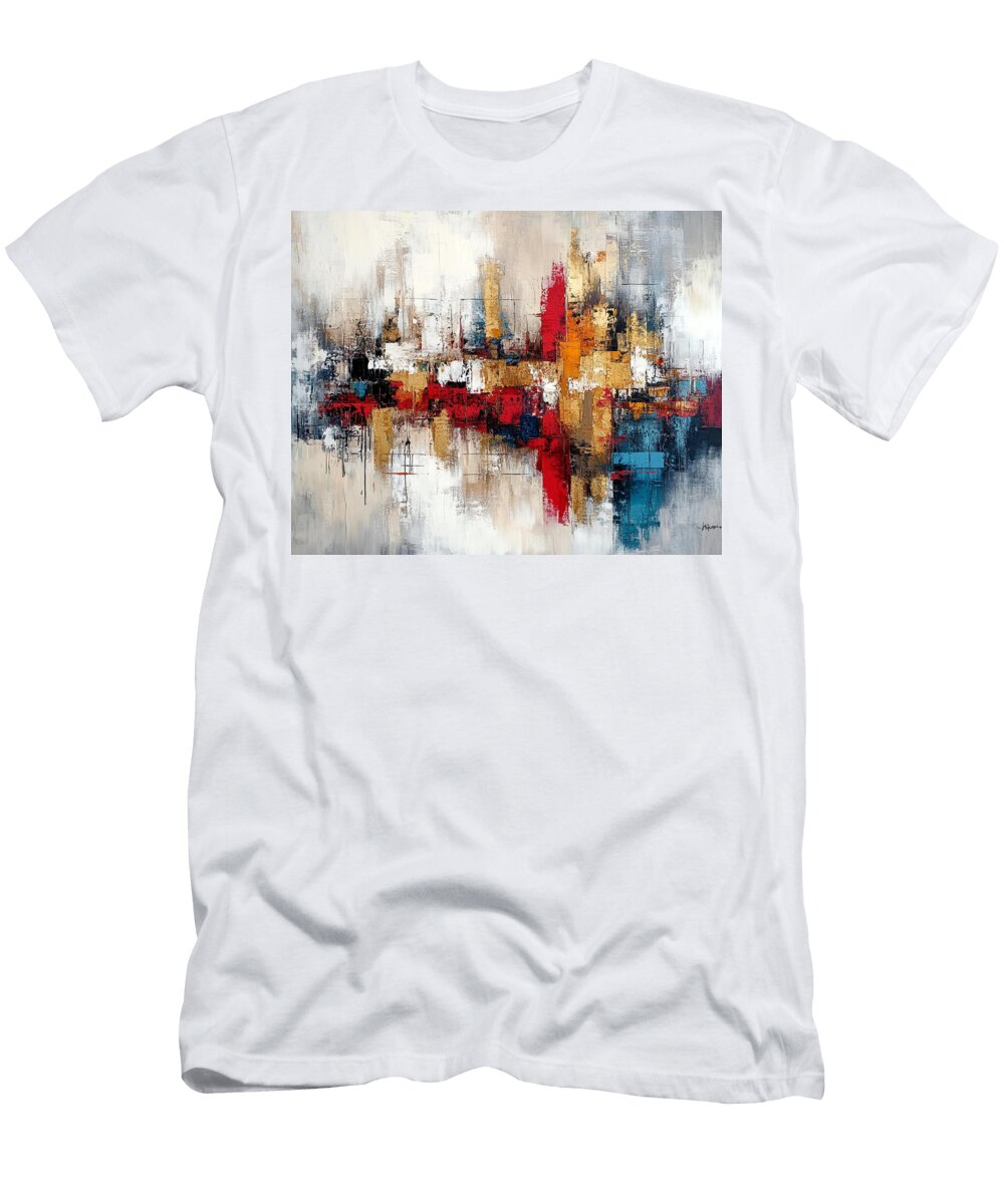 Abstract Passion of the Hoosier Spirit Olivia Villarreal T-Shirt