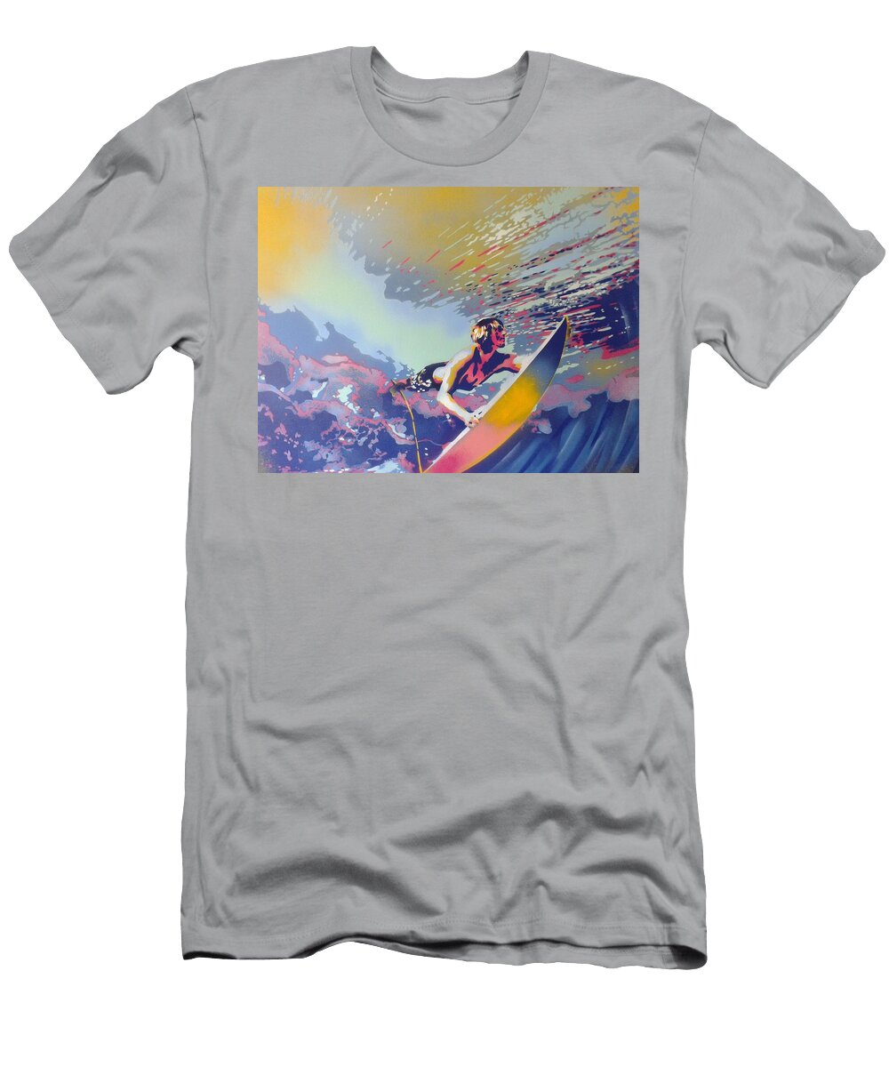 Abstract Surf Leon Keay T-Shirt