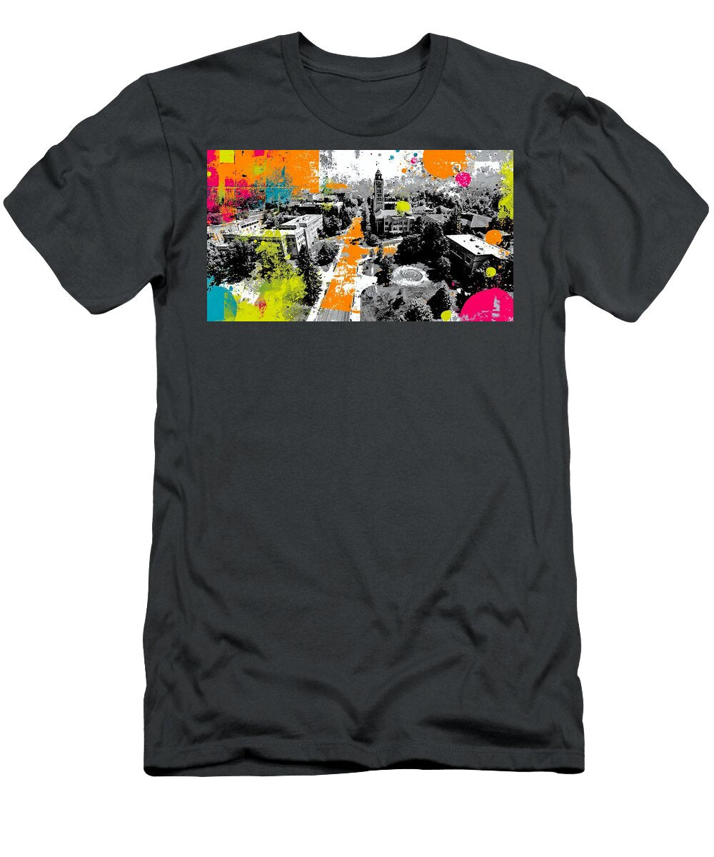 Abstract University of Idaho Moscow Campus Palouse Urban City Hollie Love T-Shirt