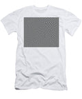 Abstract White Geometric Pattern with Squares Design Element Fo Buntoon Rodseng T-Shirt