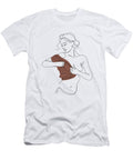 Abstract Woman Line Drawing Minimalist Woman Drawing Female Body Printable Wall Art Minimalist Mounir Khalfouf T-Shirt