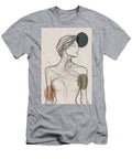 Abstract Womans Body Shape Wall Decor Art Print Poster Female One Line Silhouette Modern Art 02 Mounir Khalfouf T-Shirt