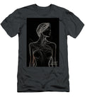 Abstract Womans Body Shape Wall Decor Art Print Poster Female One Line Silhouette Modern Art Mounir Khalfouf T-Shirt