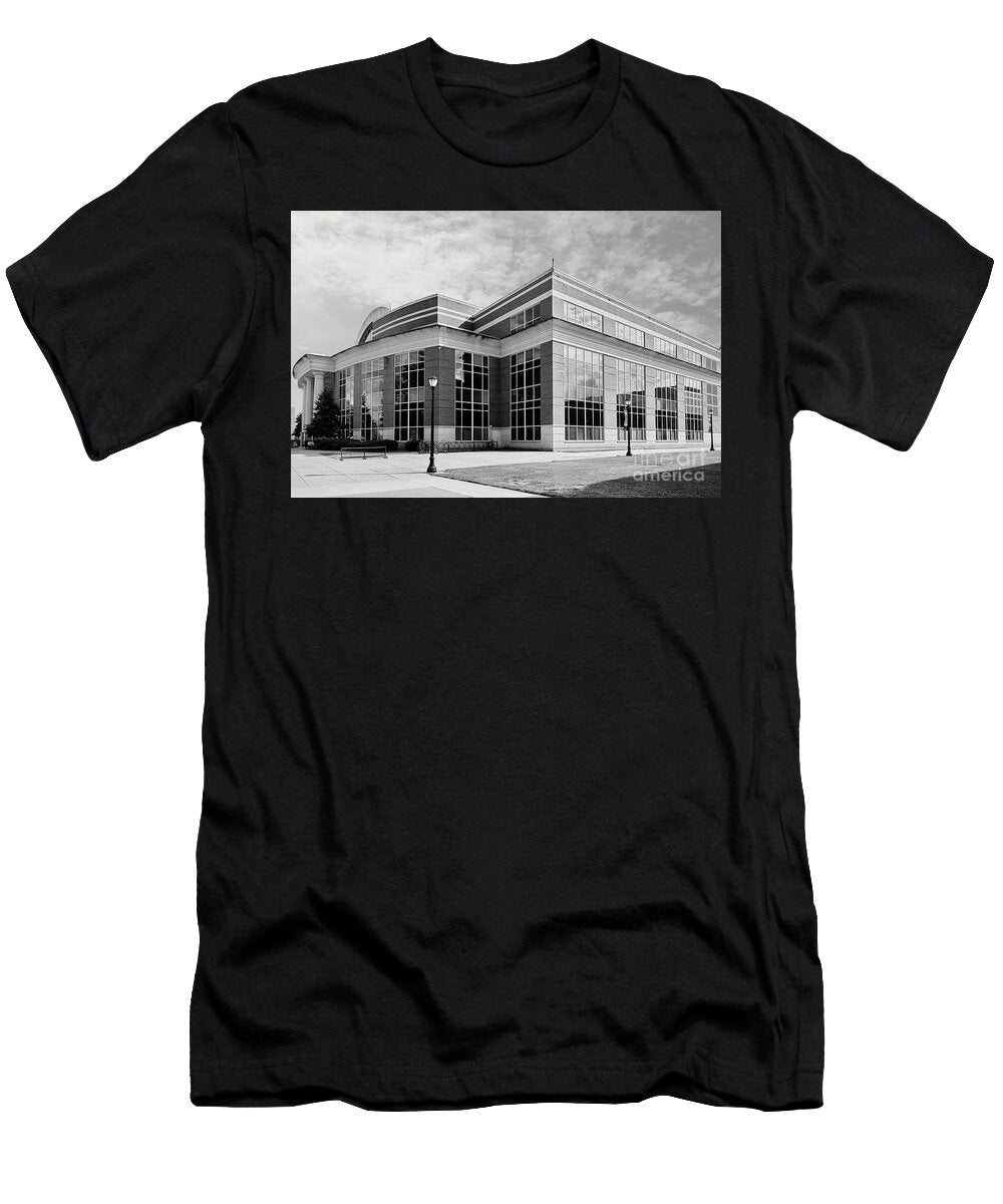 Academic Centerpiece Mtsu James E Walker Library Murfreesboro Campus Black and White Dmr Filho T-Shirt