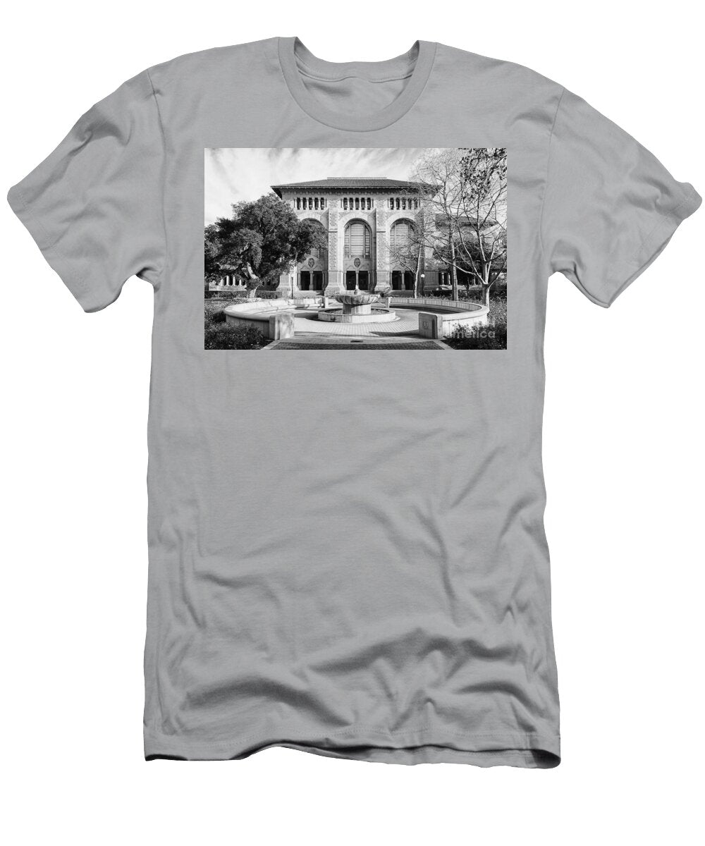 Academic Sanctuary Stanford Green Library Fountain Black and White Dmr Filho T-Shirt