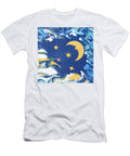 Acrylic Pour the Moon and Stars Elisabeth Lucas T-Shirt