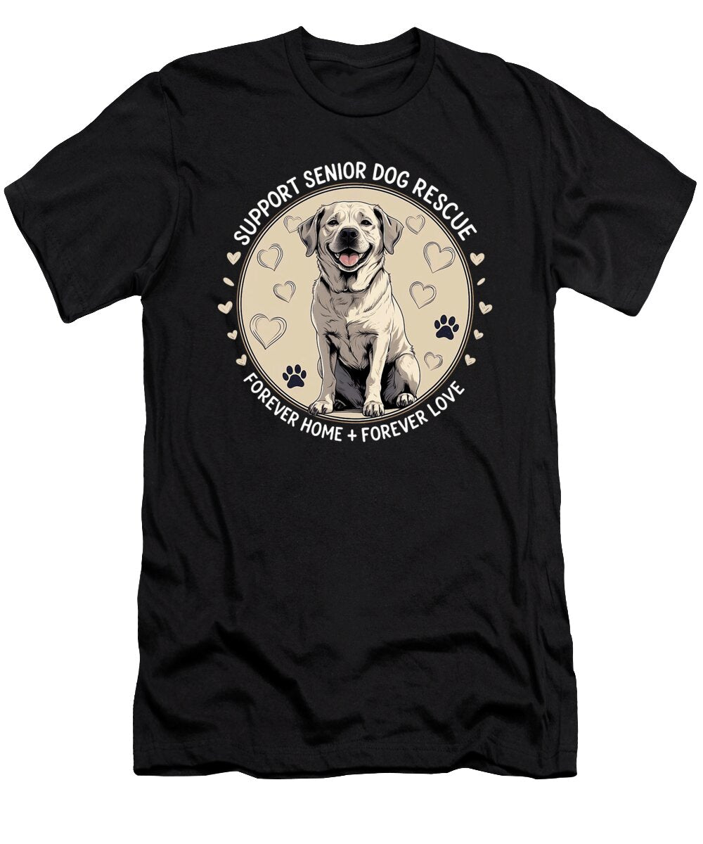 Adopt Senior Dogs Classic Rescue Dog Awareness Sophie Eleanor T-Shirt
