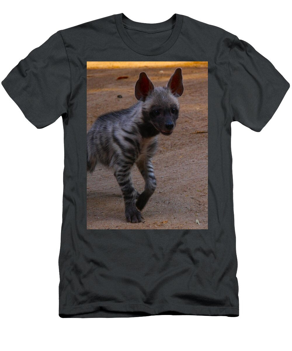 Adorable Striped Hyena Cub Brittney Powers T-Shirt