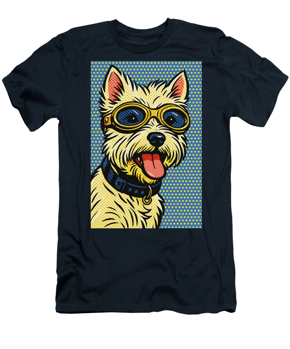 Adventure Dog Pop Art Stephen Karandy T-Shirt