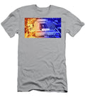 Aerial of the Ben Hill Griffin Stadium in Gainesville Florida Orange and Blue Nicko Prints T-Shirt