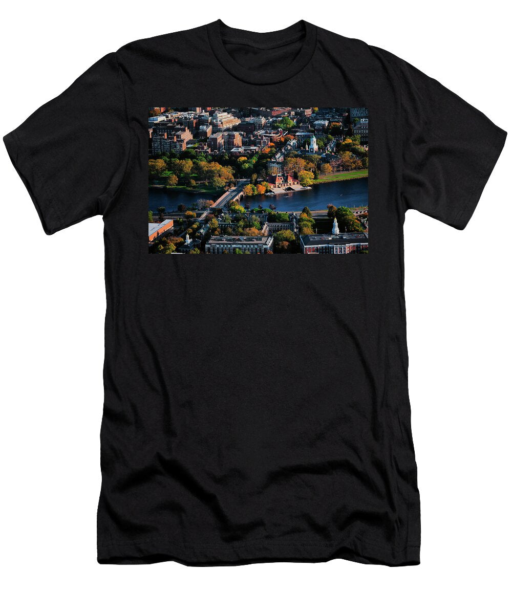 Aerial View of Cambridge and Anderson Panoramic Images T-Shirt