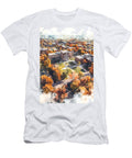 Aerial View of Michigan State University East Lansing Michigan USA Flora Brown T-Shirt