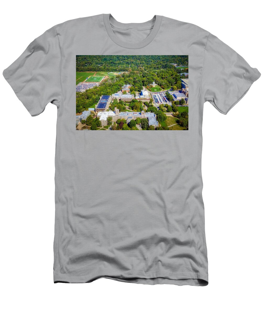 Aerial View of the Butler University Campus Mountain Dreams T-Shirt