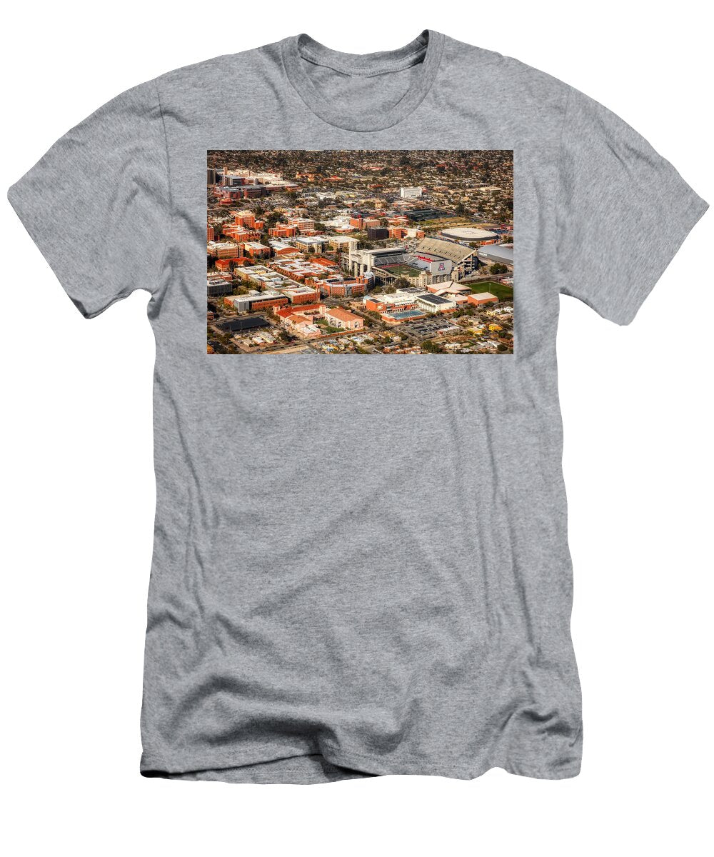 Aerial View of the University of Arizona and Stadium Tucson Library of Congress T-Shirt