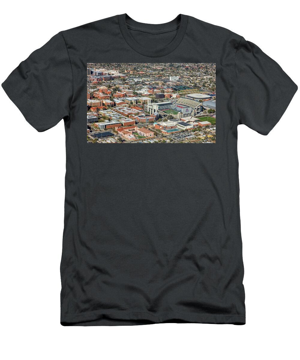 Aerial View of the University of Arizona Campus Mountain Dreams T-Shirt
