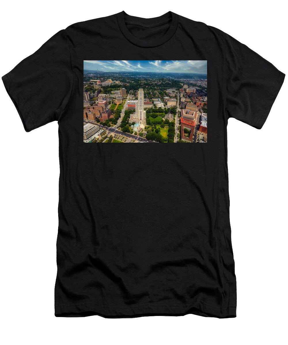 Aerial View of the University of Pittsburgh Campus Library of Congress T-Shirt
