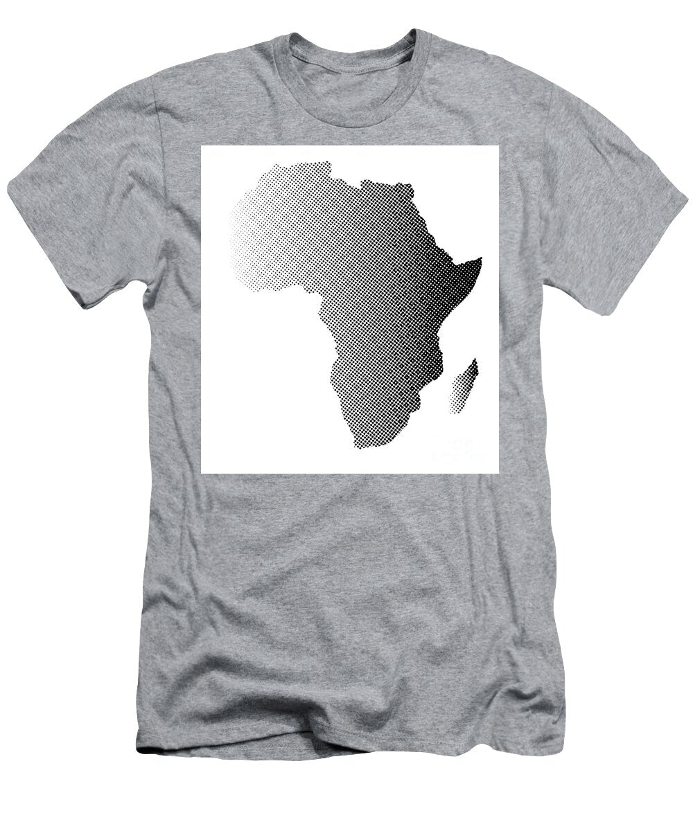 Africa in Halftone Bigalbaloo Stock T-Shirt