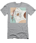 African American Woman Art Flower Head Woman Black Woman Black Woman Wall Art Botanical Art Mounir Khalfouf T-Shirt