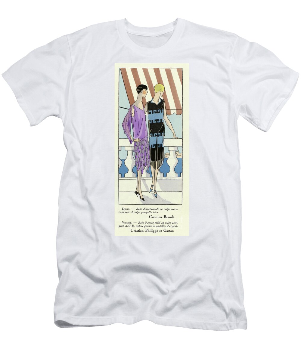 Afternoon Dresses From Art Gout Beaute 1924 French School T-Shirt