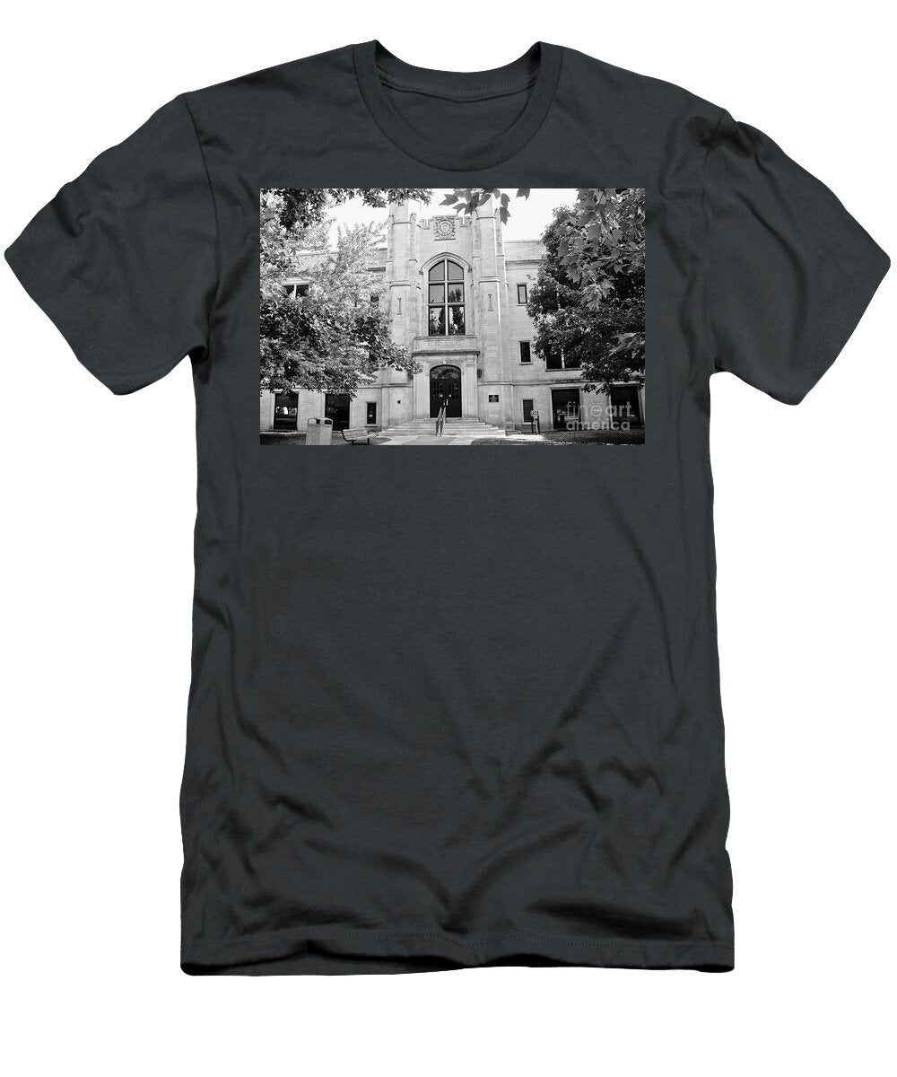 Agriculture Building University of Arkansas Fayetteville Black and White Dmr Filho T-Shirt