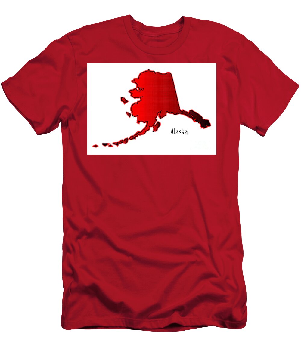 Alaska in Halftone Bigalbaloo Stock T-Shirt