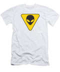 Alien Grey Hazard Graphic Pixel Chimp T-Shirt