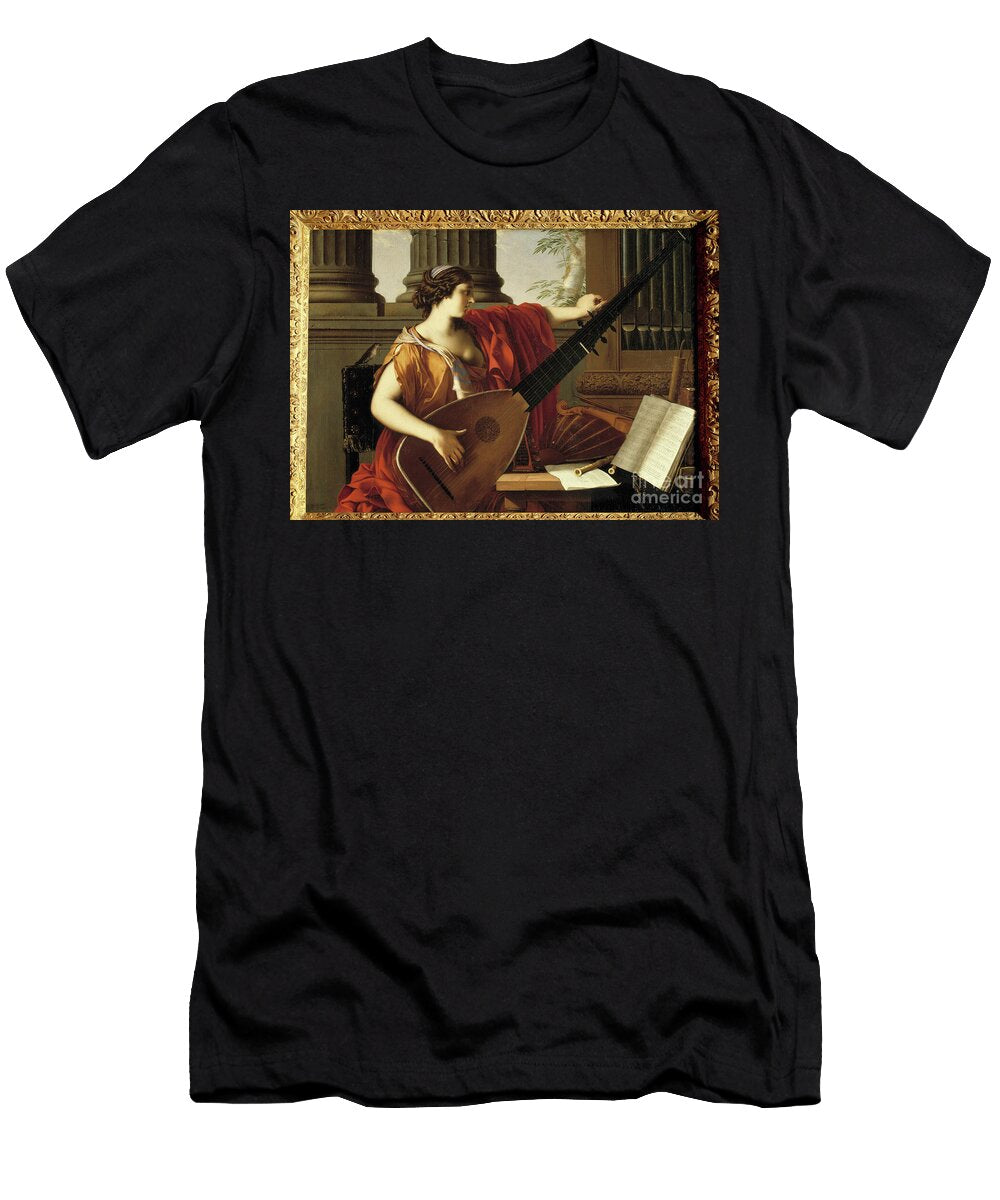 Allegory of Music 1649 Oil on Canvas Laurent De LA Hyre T-Shirt