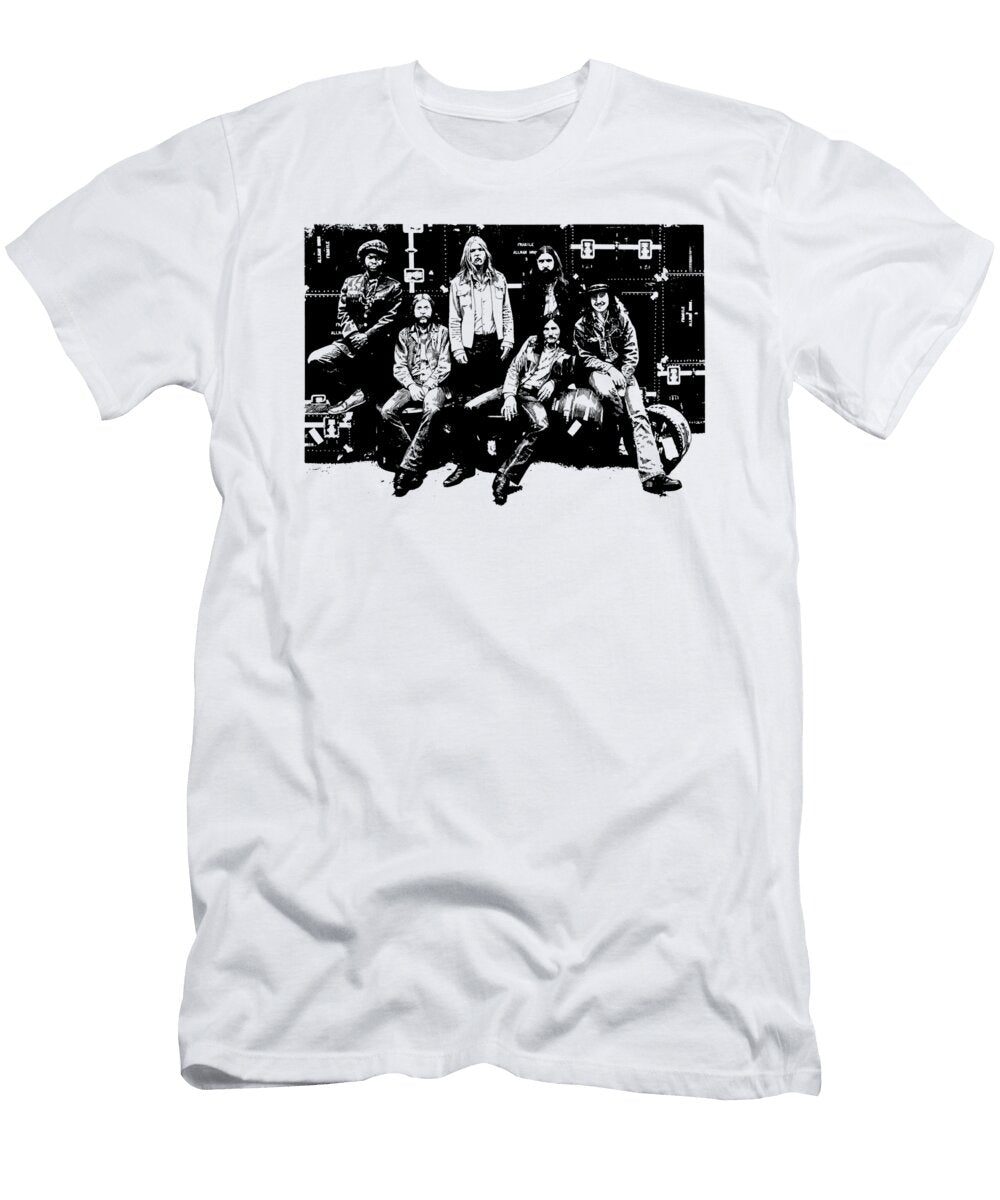Allman Arts Brothers Black Stencil Nicoles Johnson T-Shirt