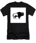 American Buffalo Side Woodcut Black and White Aloysius Patrimonio T-Shirt