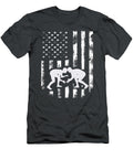 American Flag Wrestling Distressed Wrestle Elissp Kora T-Shirt