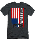 American Flag Wrestling USA Flag Wrestling S Aelisq Kaedi T-Shirt