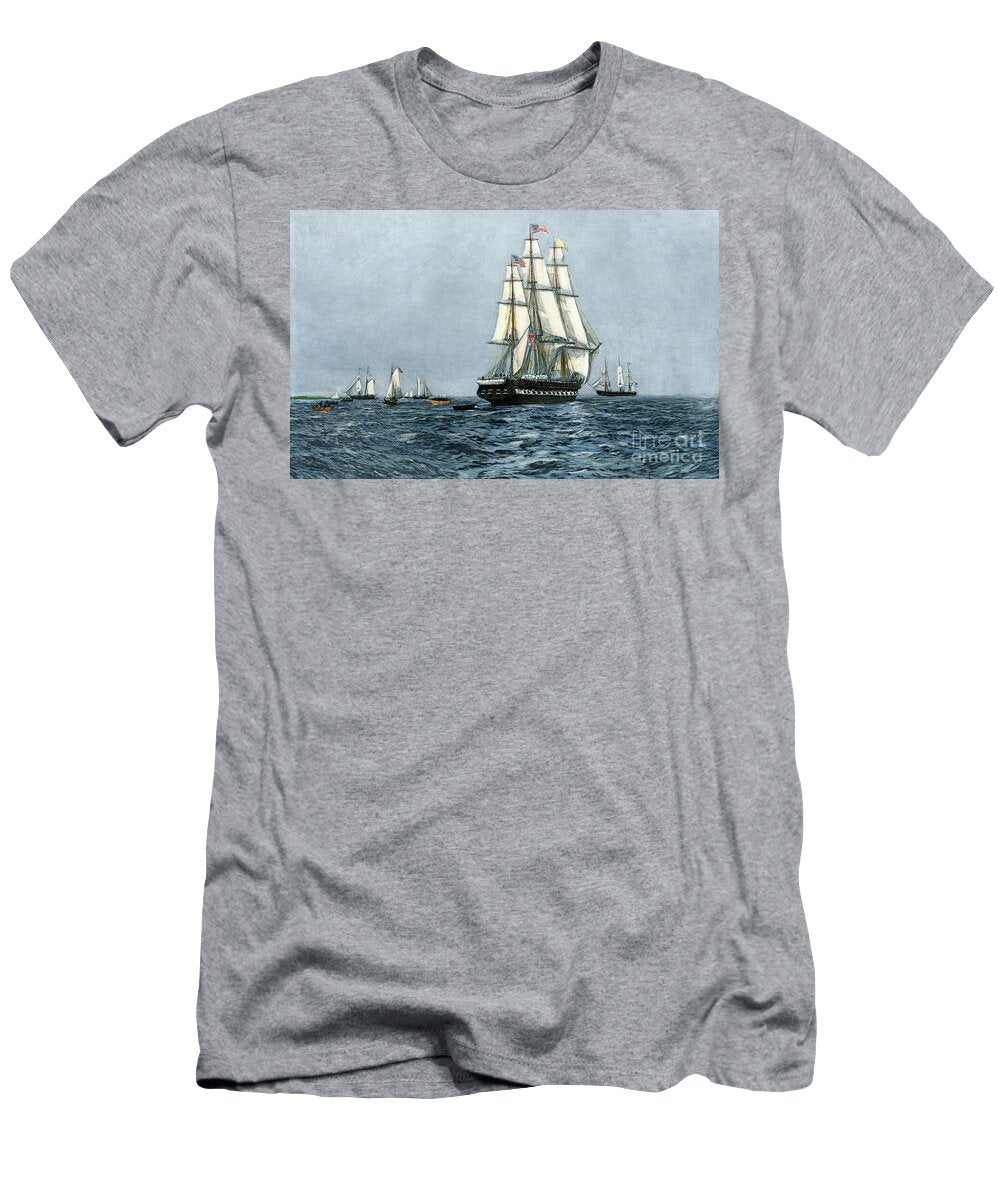 American Frigate Chesapeake Headed for Battle with Hms Shannon War of 1812 American School T-Shirt