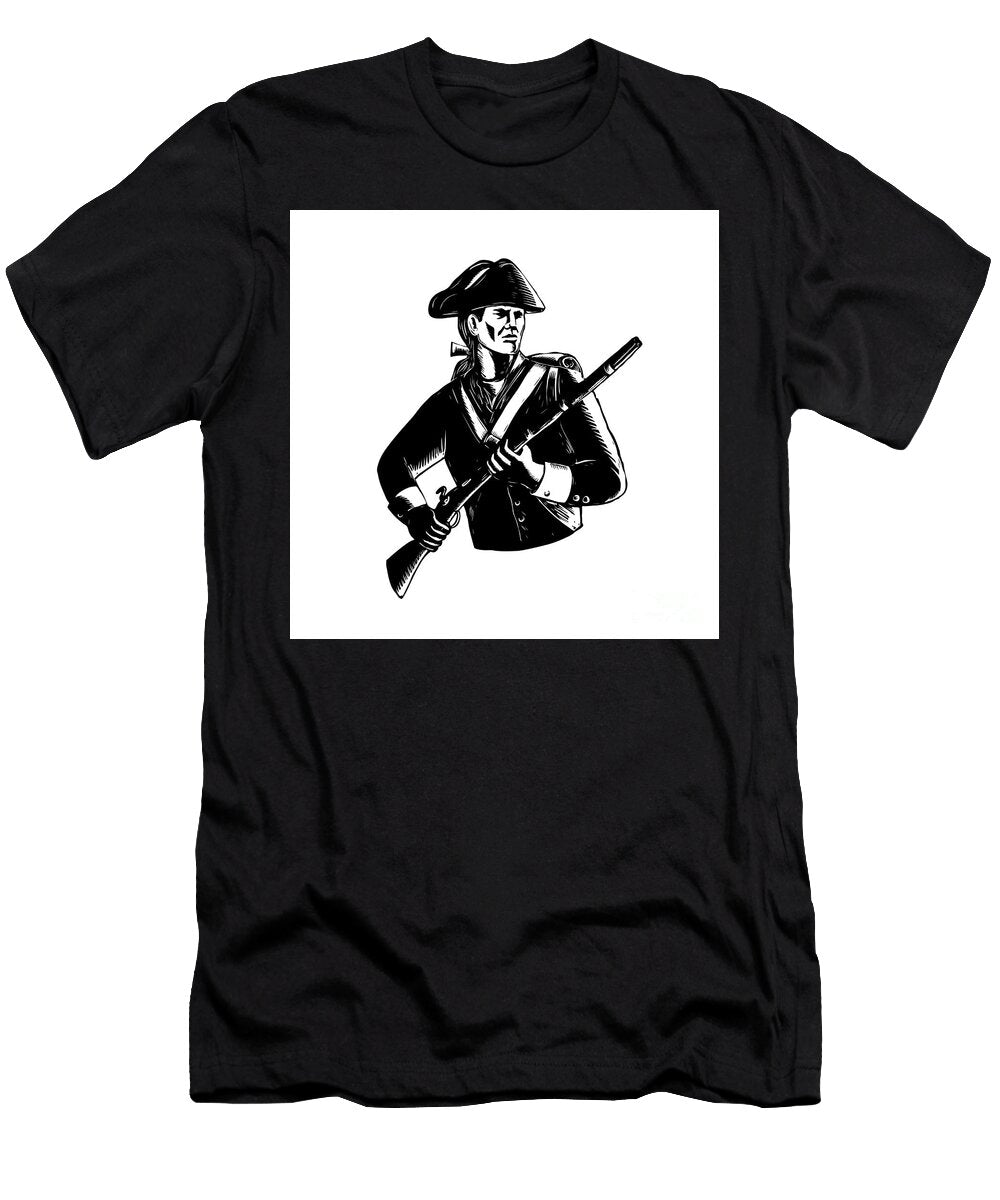American Patriot Scratchboard Aloysius Patrimonio T-Shirt