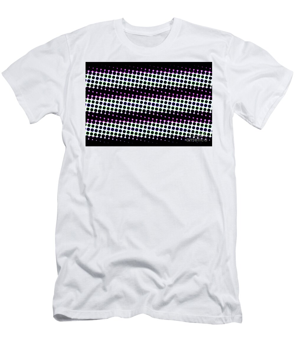 An Abstract Multicolored Neon Color Halftone Background Image Jonathan Welch T-Shirt