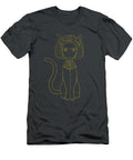 Ancient Egyptian Cat Gold and Black Christopher Johnston T-Shirt