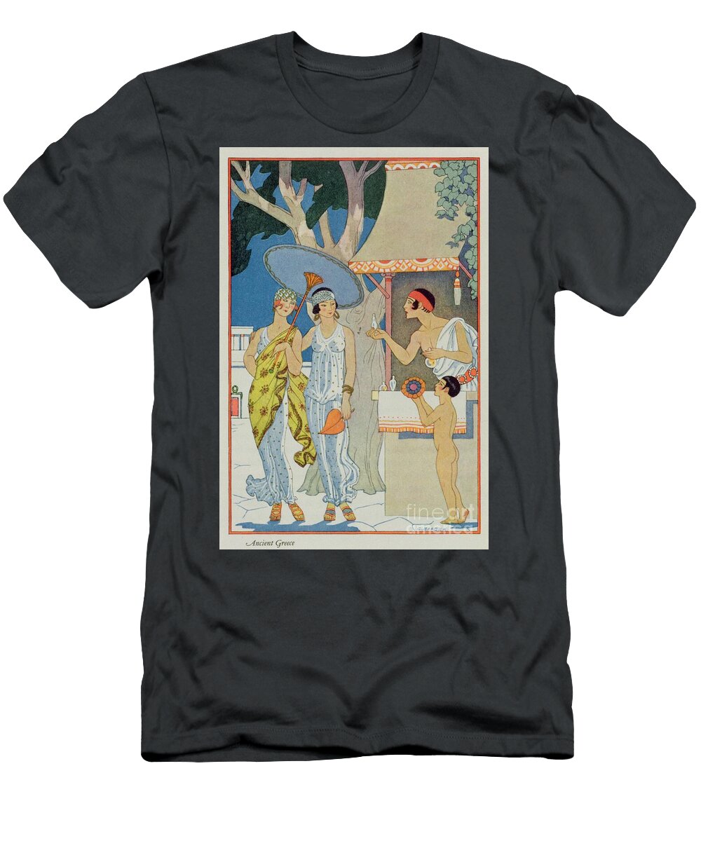 Ancient Greece From the Art of Perfume Pub 1912 Georges Barbier T-Shirt