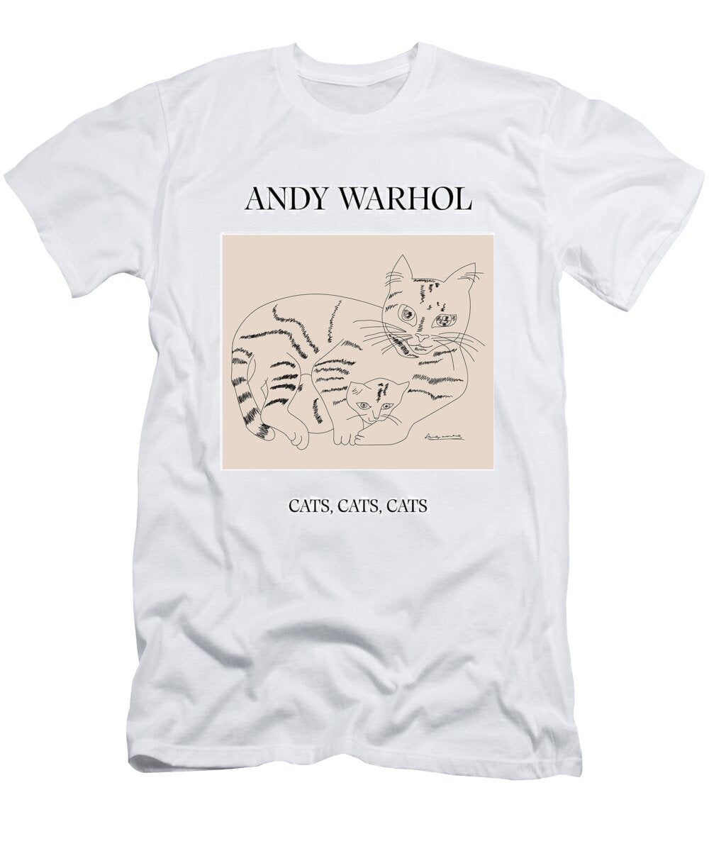 Andy Warho Cats Cats Cats Terry Bill T-Shirt