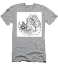 Angel Fighting Demon Over Earth World Tattoo Aloysius Patrimonio T-Shirt