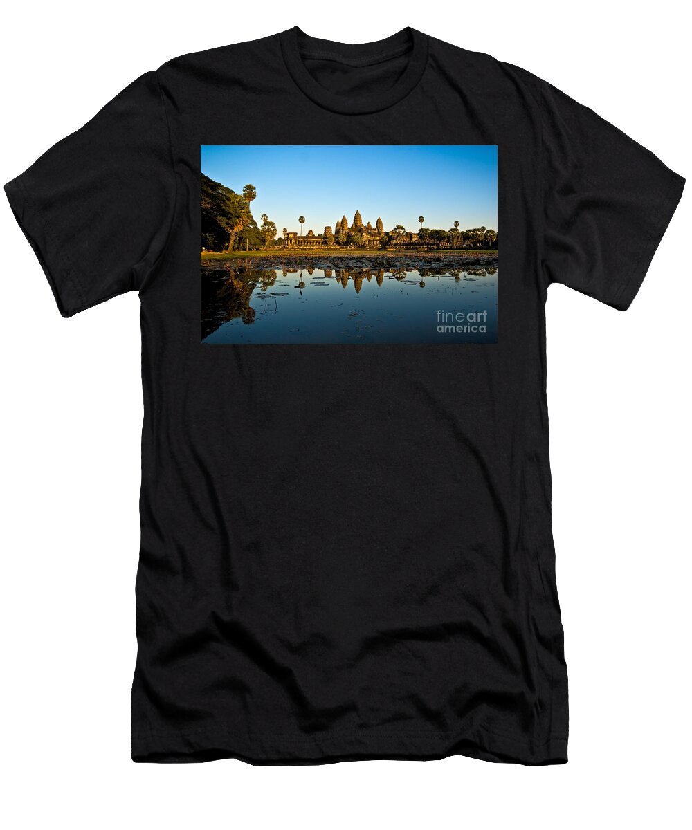 Angkor Wat At Sunset Cambodia Luciano Mortula T-Shirt