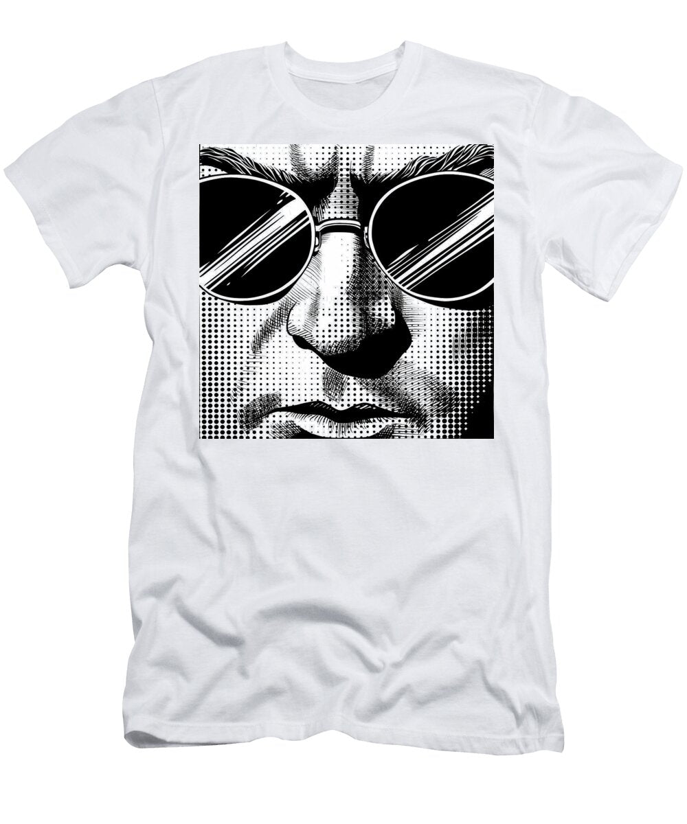Angry Man Sunglasses Comic Book Panel 138 Mad Paperairplanes T-Shirt
