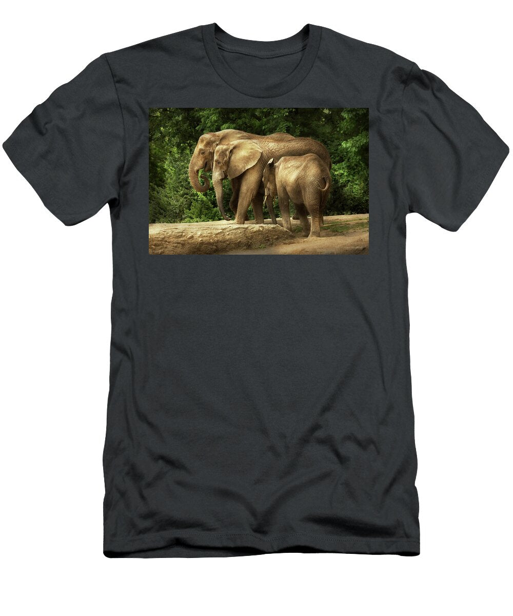 Animal Elephant Tight Knit Family Mike Savad T-Shirt