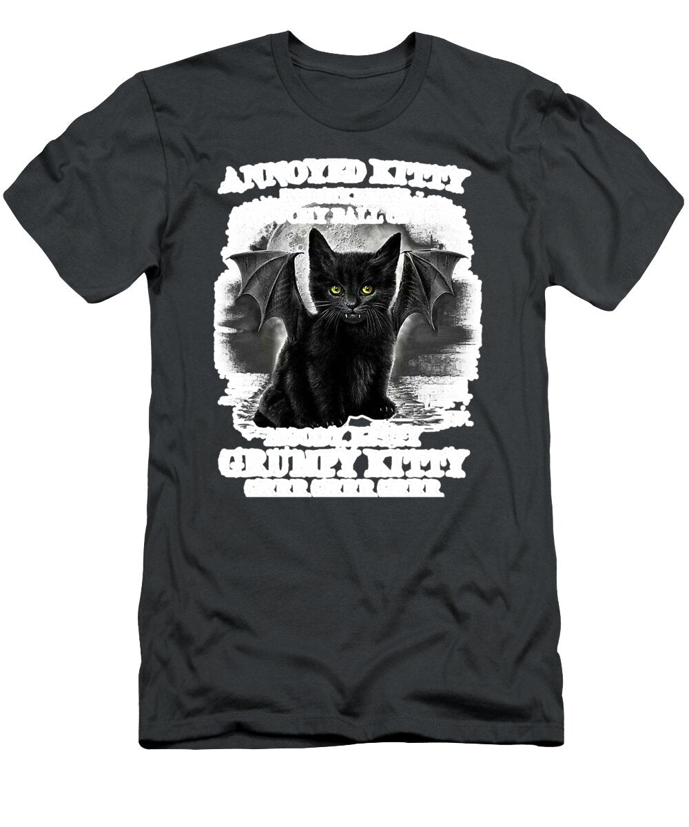Annoyed Kitty Touchy Kitty Grouchy Dalton Colton T-Shirt