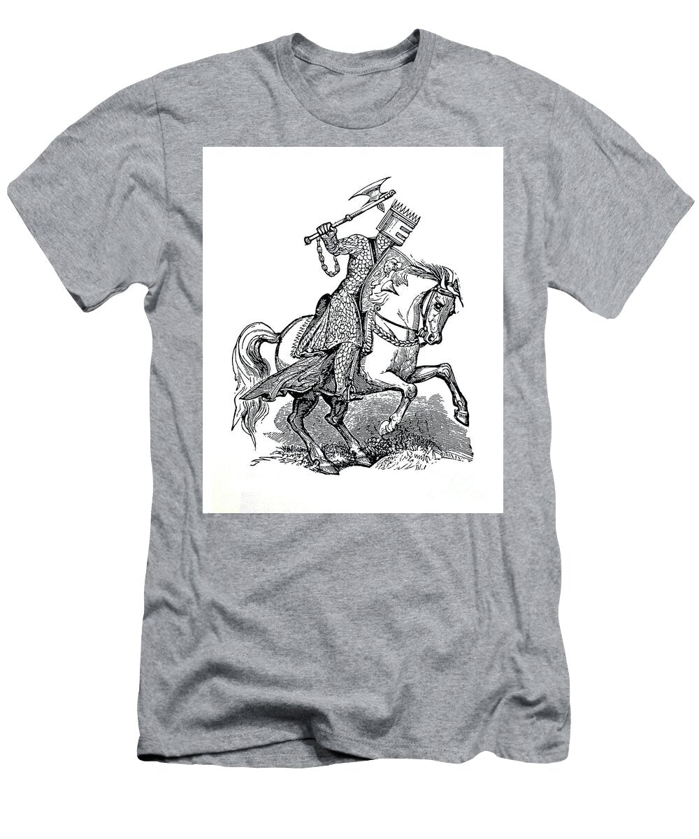 Antique Image Knight on a Horse Pete Klinger T-Shirt