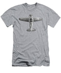 Antique Toy Airplane Floating on White in Black and White Yopedro T-Shirt