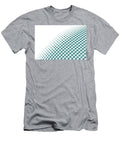 Aqua and White Halftone Polka Dot Pattern Krylon 2022 Color of the Year Satin Rolling Surf Petite Pattern Minimal Graphic Designs T-Shirt